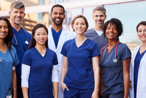 Group of physicians smiling