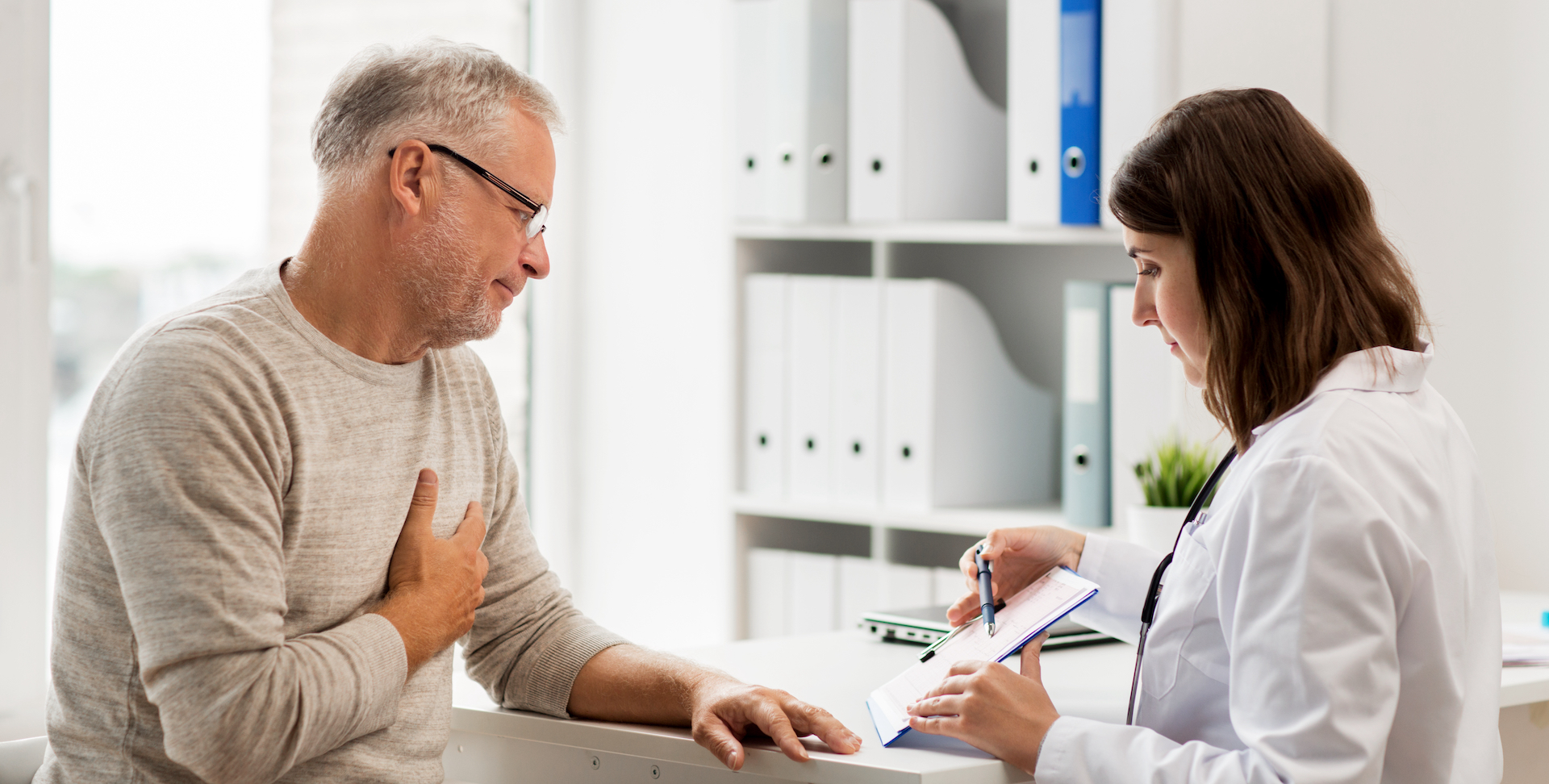 Physician talking with Cardiology patient