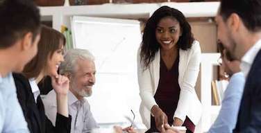 Enterprise-society-2 Smiling group of men and women